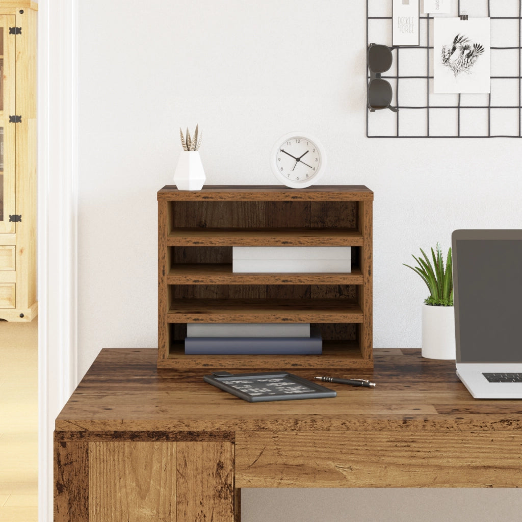 Organizzatore da scrivania Legno Vecchio 36x26x29,5 cm Legno ingegnerizzato