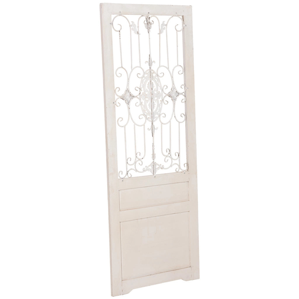 Anta in legno anticato bianco 68x3x178h cm