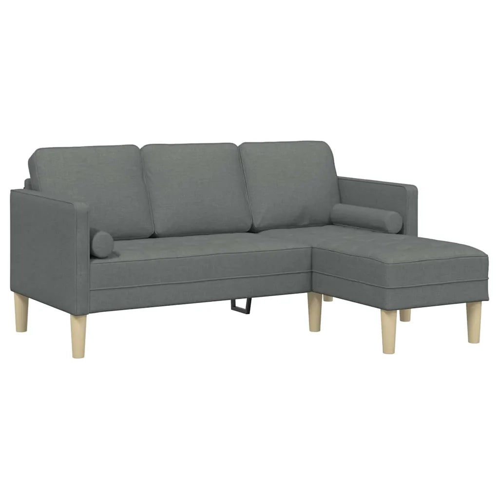 Set di divani con cuscino Grigio scuro Poliestere 42001914