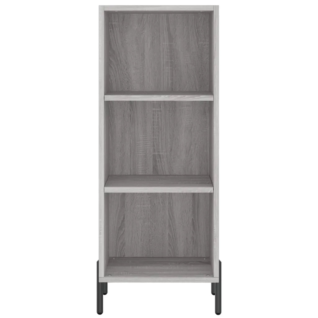 Credenza-Buffet-Armadio da cucina Grigio Sonoma 34,5x34x180 cm in Legno Multistrato 161323