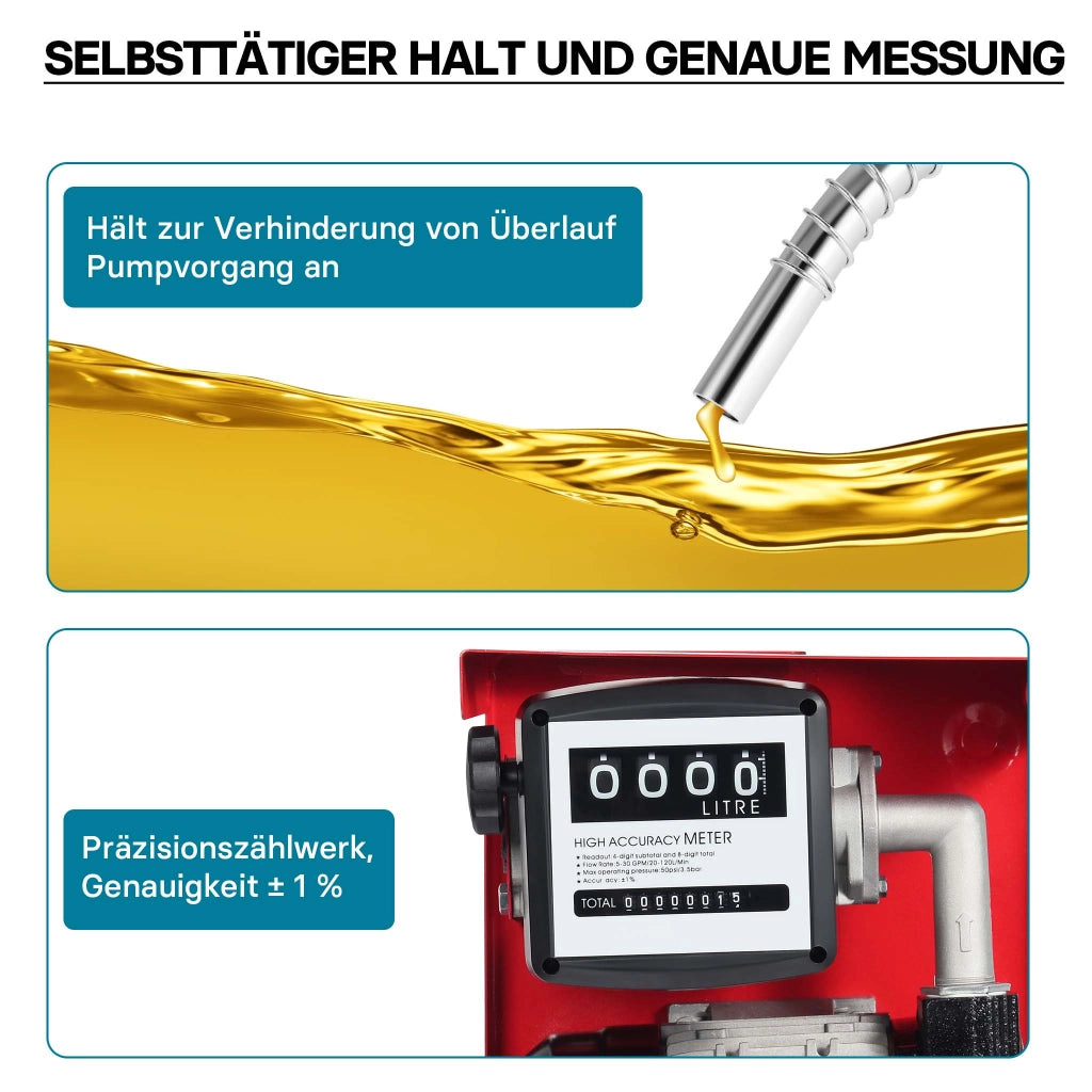 Distributore diesel gasolio con pompa autoadescante 230V/750W 80 l/min e pistola