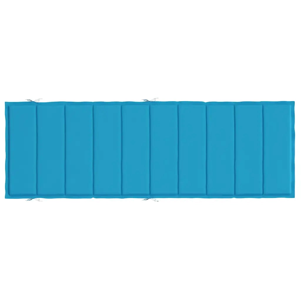 Cuscino per Lettino Blu 186x58x4 cm in Tessuto Oxford 314162
