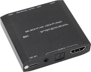Extractor 8K-60Hz 4K-120Hz con supporto per SPDIF ottico e 3,5mm - HDCP Dolby Digital DTS 5.1 LPCM 2.0 supporto HDR