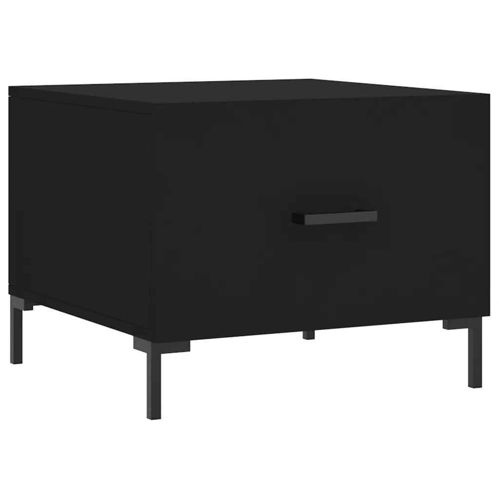 Tavolino da Salotto-Tavolino da soggiorno-Tavolo Nero 50x50x40 cm in Legno Multistrato 192476
