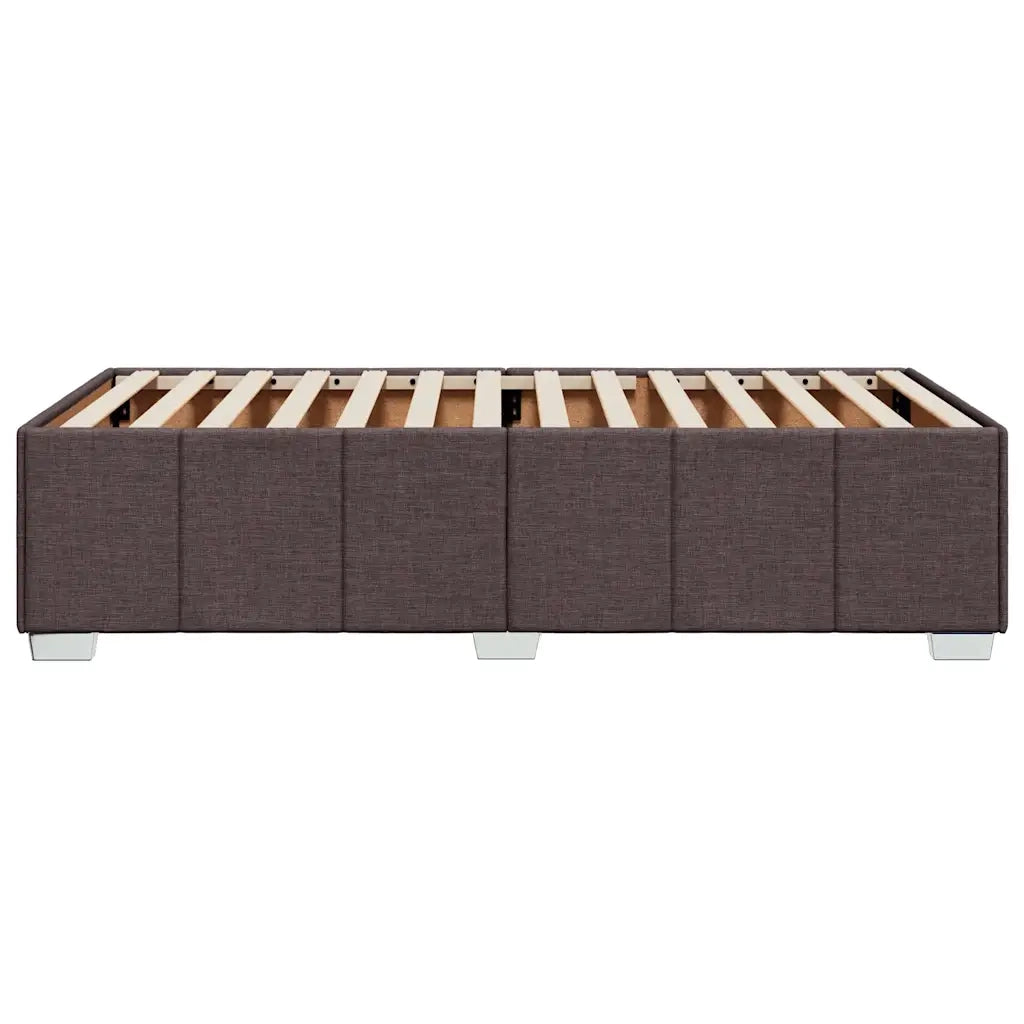 Giroletto senza Materasso Marrone Scuro 90x200 cm Tessuto
