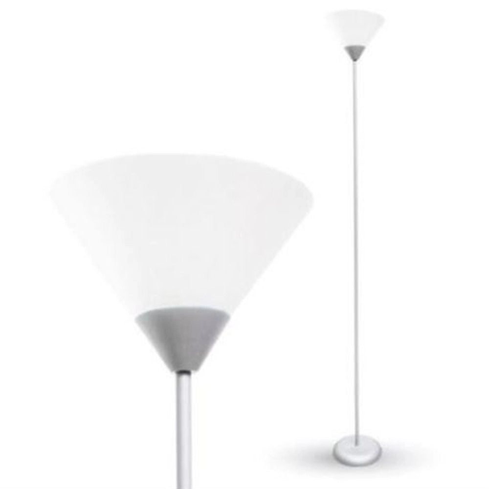Trade Shop - Lampada Da Terra Piantana In Metallo Con Portalampada Per Lampadine E27 Vt-7500 -