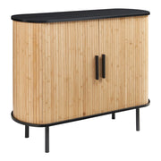 Credenza cassettiera mobile contenitore per soggiorno ingresso camera da letto 100 x 40 x 80 cm nero e naturale 03_0009045