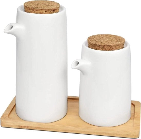 Dispensatore di olio ceramico - dispensatore di condimento - caraffa di olio d'oliva - contenitore per spezie liquide - cucina cucina - 250 ml 400 ml