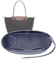 Organizzatore per borsa in pelle di visone con cerniera per chiave (grigio S)
