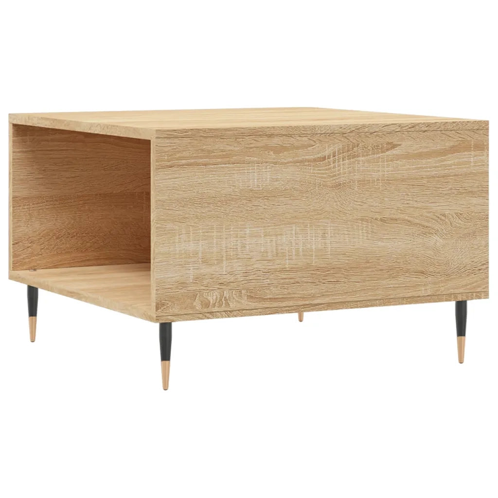 Tavolino Salotto Rovere Sonoma 55x55x36,5 cm Legno Multistrato 830751