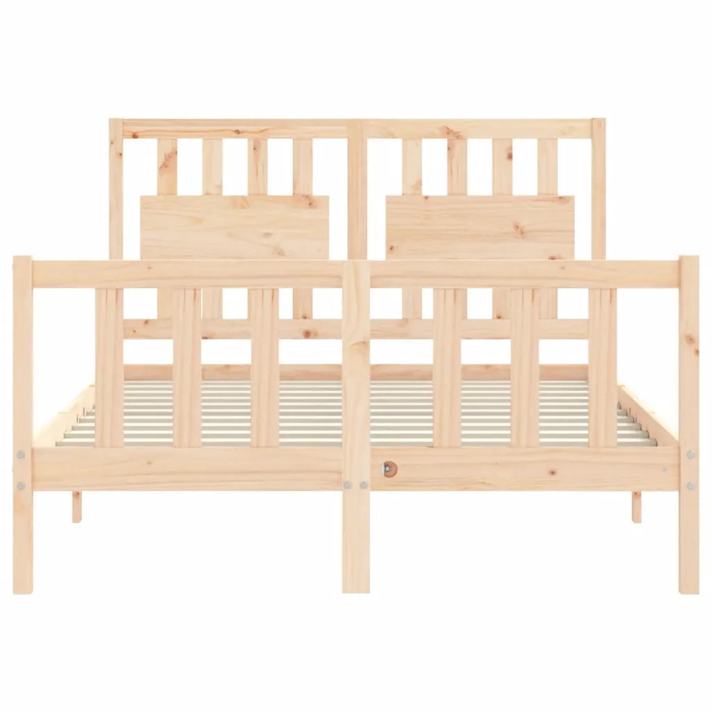 Giroletto con Testiera-Struttura Letto con testiera Double in Legno Massello 300833