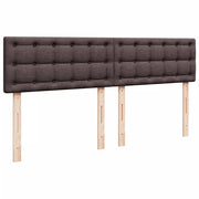 Giroletto a Molle con Materasso Marrone Scuro 180x200cm Tessuto
