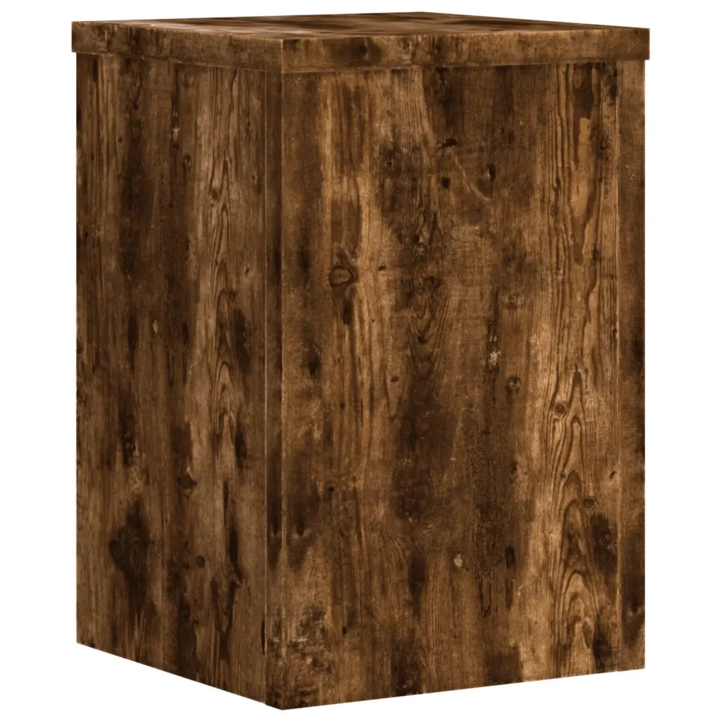 vidaXL Supporti per Piante 2 pz Rovere 20x20x30 cm Legno Multistrato