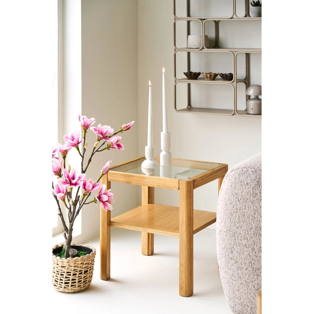 Tavolino Lourmarin, Marrone, Legno, 40x40x45 cm