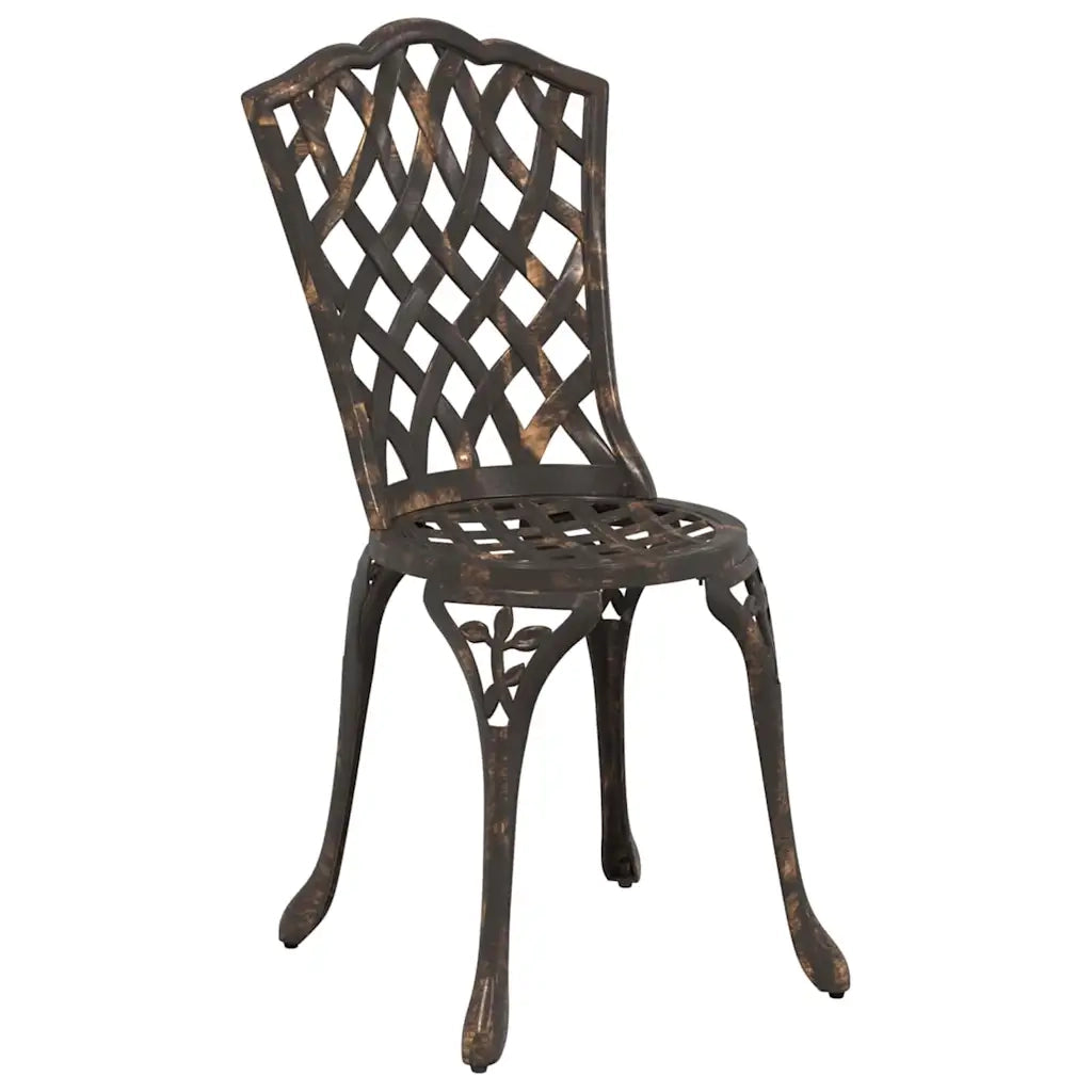 Set Bistro da Giardino 3 pcs Bronzo Alluminio 42002390