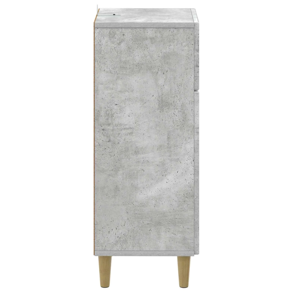 Mobiletto da Bagno ARNHEM Grigio Cemento 30 x 31 x 80 cm 896608