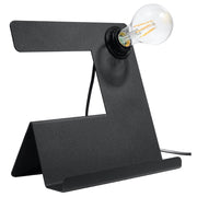 Lampada da tavolo PENDIO nera metallo E27 Pure Lume