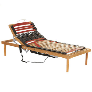 Rete ATP Motorizzata a Doghe 80x190 cm in Faggio Naturale 38 mm Dormidea Crio