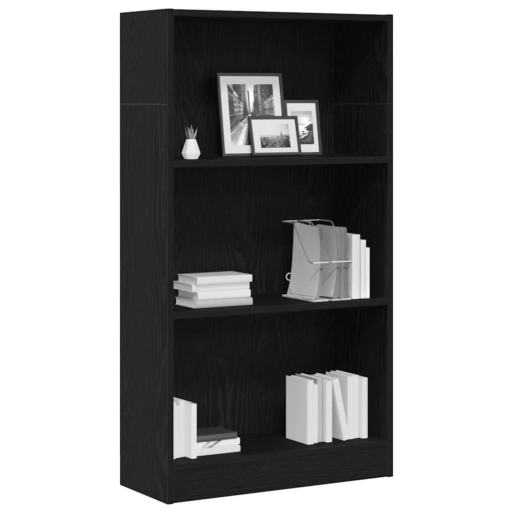Libreria Rovere Nero 60x24x109 cm in Legno Multistrato 862455