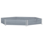 Fioriera/aiuola esagonale per piante fiori terrazza e giardino 160 x 160 cm legno di pino massiccio grigio 02_0039880