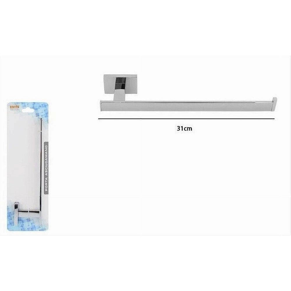 Trade Shop - Porta Asciugamano Moderno Fissaggio A Parete Accessorio Arredo Bagno Cubo 87218 -