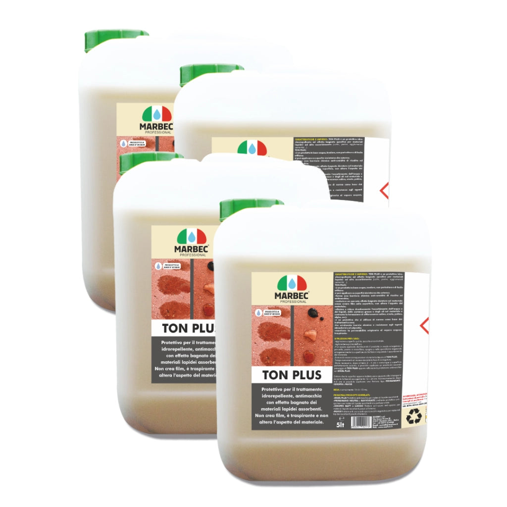 Protettivo effetto bagnato per pietre e cotto TON PLUS   5LTx4Pz