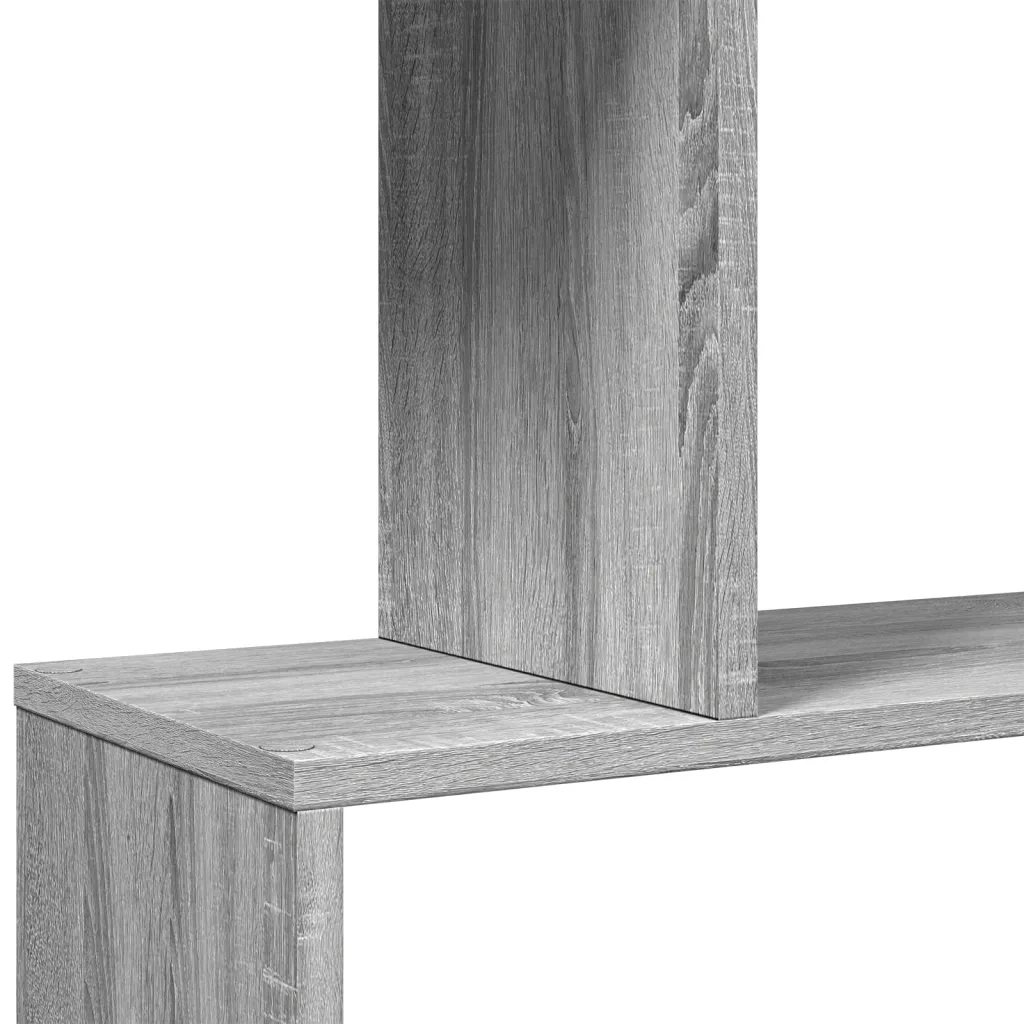 Libreria 4 Ripiani Grigio Sonoma 70x24x129 cm in Truciolato 858107