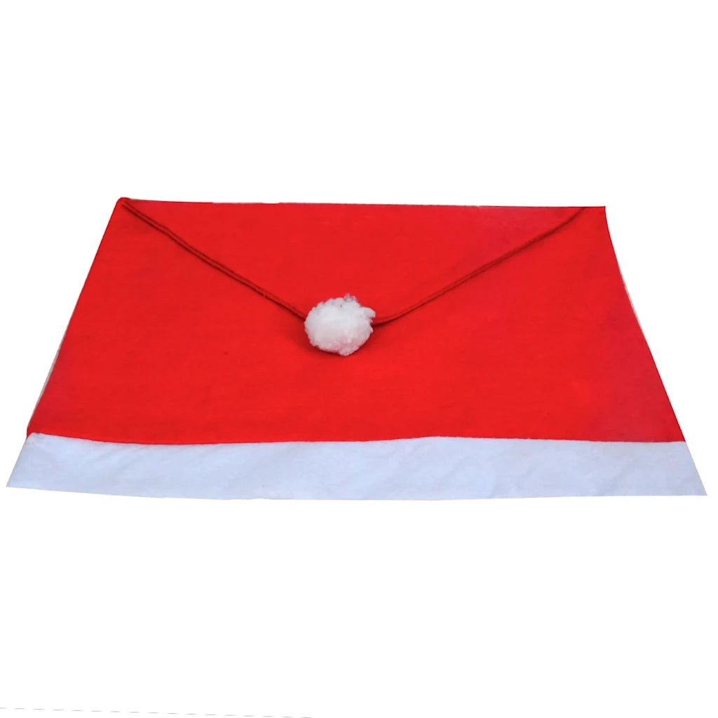 Copri Schienale da Sedia Set 6 pz Cappello Babbo Natale 131012