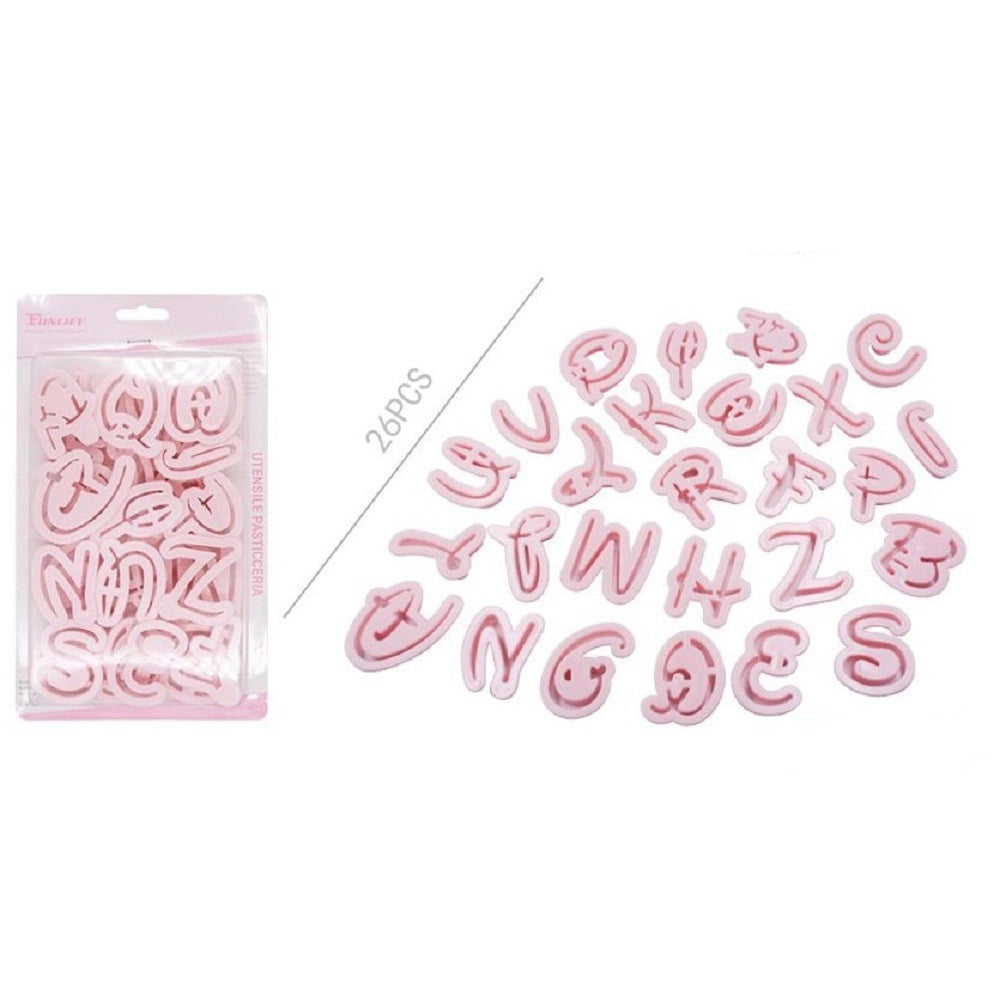 Trade Shop - Kit 26 Stampi Lettere Indipendenti Per Cioccolatini Torte Pasta Di Zucchero 99020 -