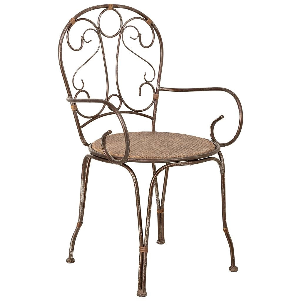 Sedia in metallo 52,7x50,1x45/92,7h cm marrone