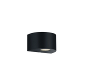 Applique Led da Esterno 2 Luci Mezza Luna Nera Rosario GD Trio