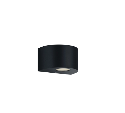 Applique Led da Esterno 2 Luci Mezza Luna Nera Rosario GD Trio