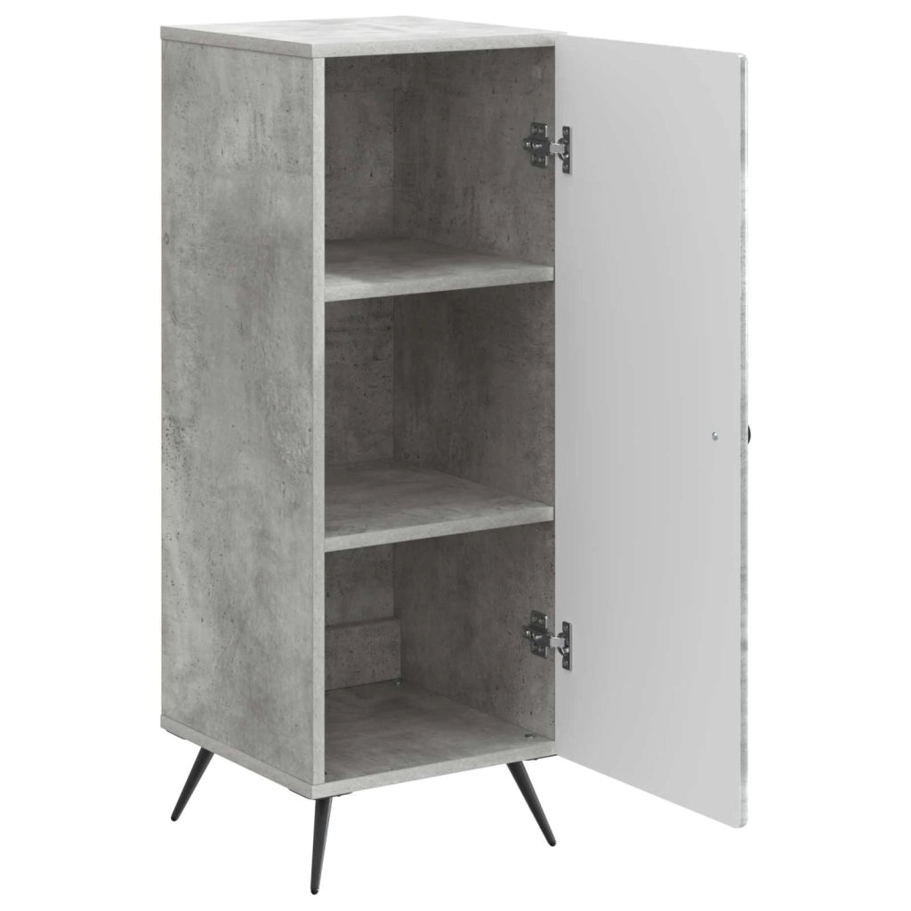 Credenza | Madia | Buffet da pranzo | Armadio da pranzo Grigio Cemento 33 x 34,5 x 90 cm Legno ingegnerizzato