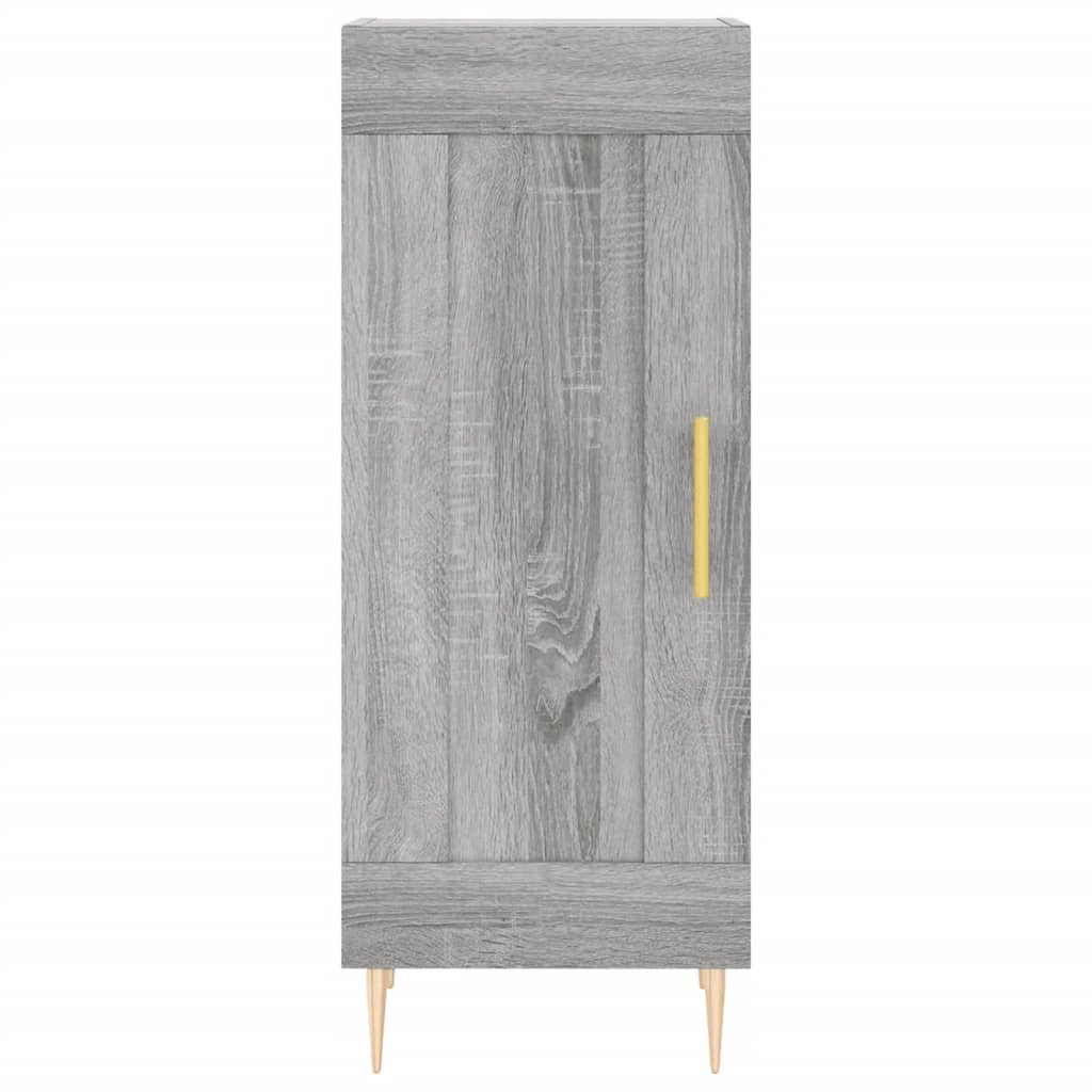 Buffet credenza cassettiera armadio mobile contenitore organizer cucina soggiorno salotto rovere Sonoma alto 34,5 x 34 x 180 cm legno ingegnerizzato grigio 02_0035220