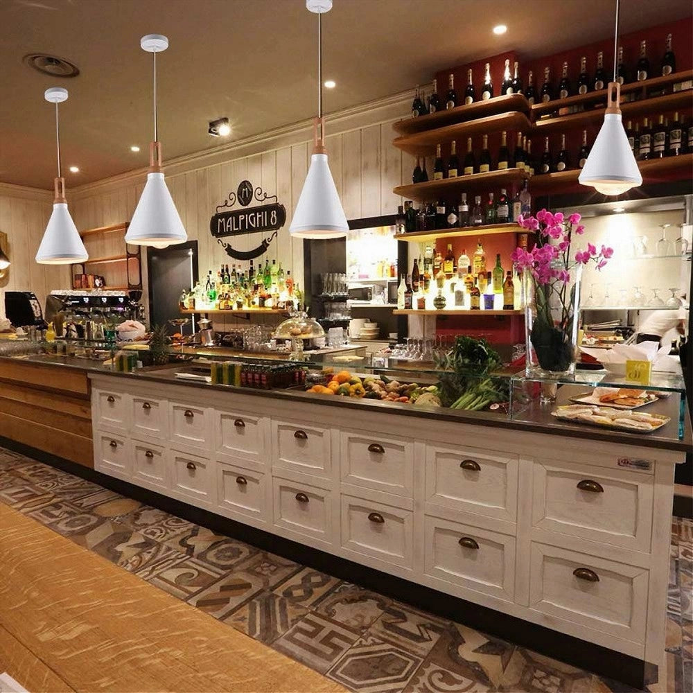 Trade Shop - Lampadario A Sospensione Stile Industriale In Metallo Pendente A Cono E27 A94 -