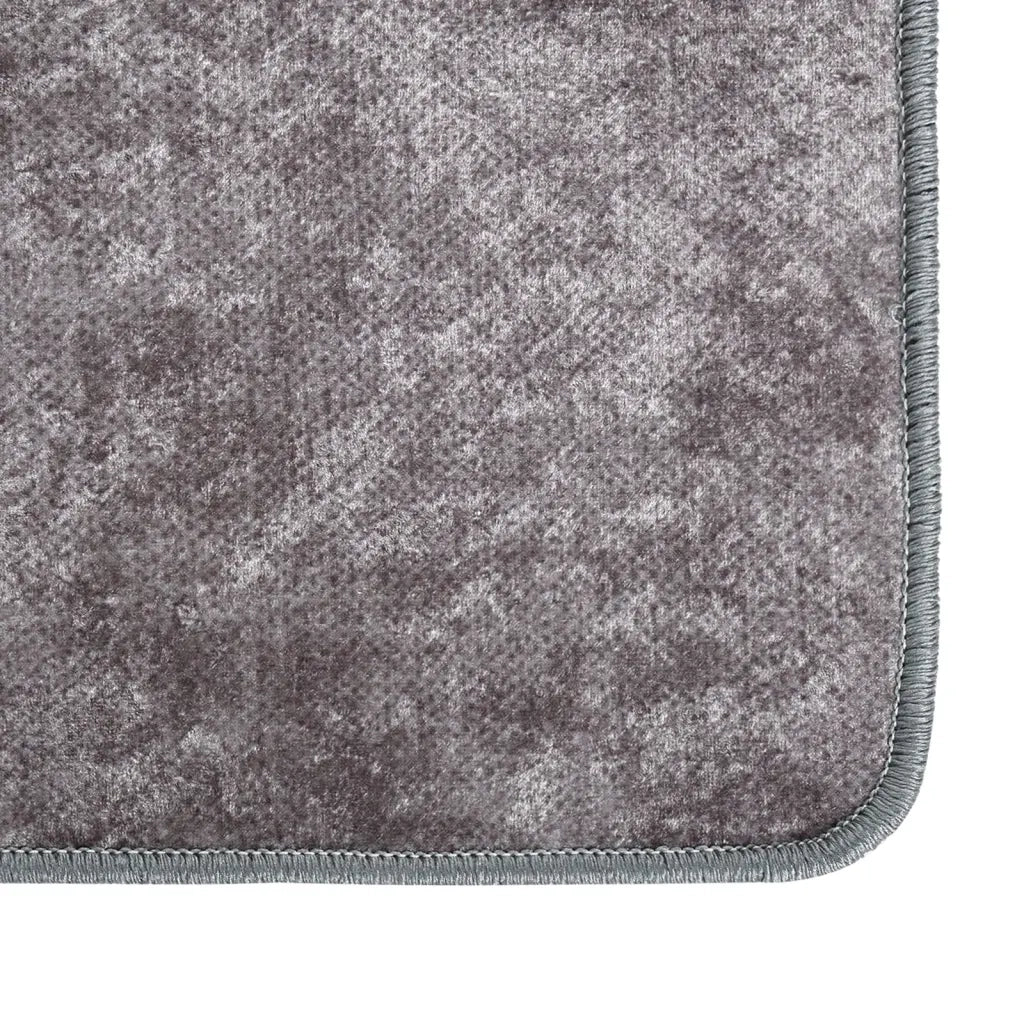 Tappeto Lavabile 80x150 cm Grigio Antiscivolo cod mxl 77408