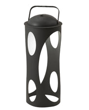 Lampada da Tavolo LED Caddy 3W Antracite, IP54 in Metallo e Policarbonato, Luce Calda 3000K, Dimmerabile al Tocco - Illuminazione Design Moderna
