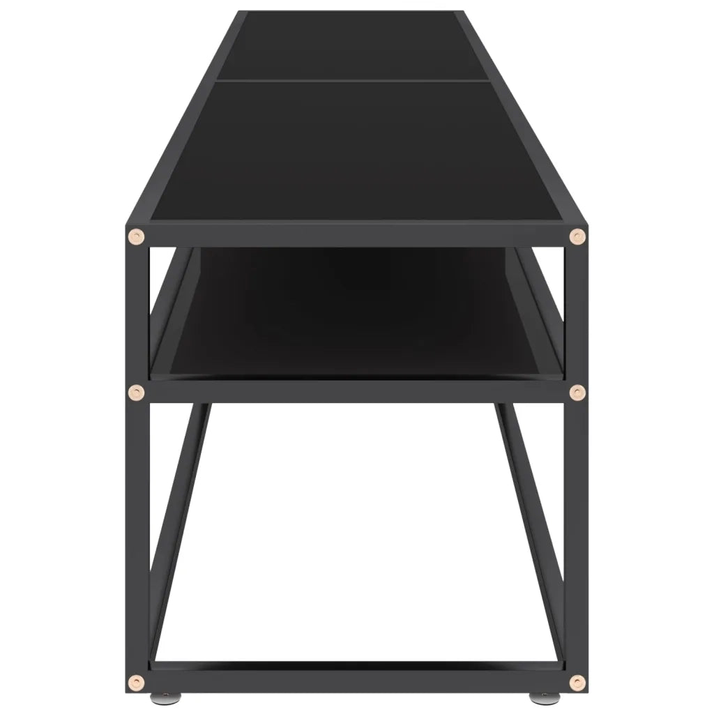 Mobile Porta TV Nero 180x40x40,5 cm in Vetro Temperato 331723
