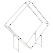 Rastrelliera per Legna da Ardere Bianca 100x25x100 cm CFW5415013