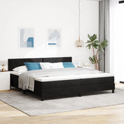 Letto a Box con Materasso e LED Nero 200x200 cm Velluto