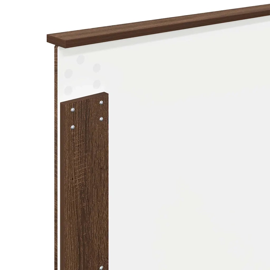 Testiera-Testata-Testiera Decorativa Rovere Marrone 100 cm Legno multistrato 423872