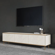 Sassello, Mobile Porta tv 3 Vani, 180x35x45h cm Beige Maro