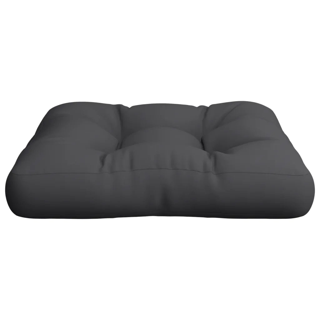 Cuscino per Pallet Nero 58x58x10 cm in Tessuto