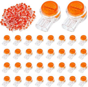 Connettore a cavi elettrici acqua-tetto e idrorepellente - 200 pezzi - Connessione 2 porte - Adatto per fili di diametro 0,4-0,9 mm