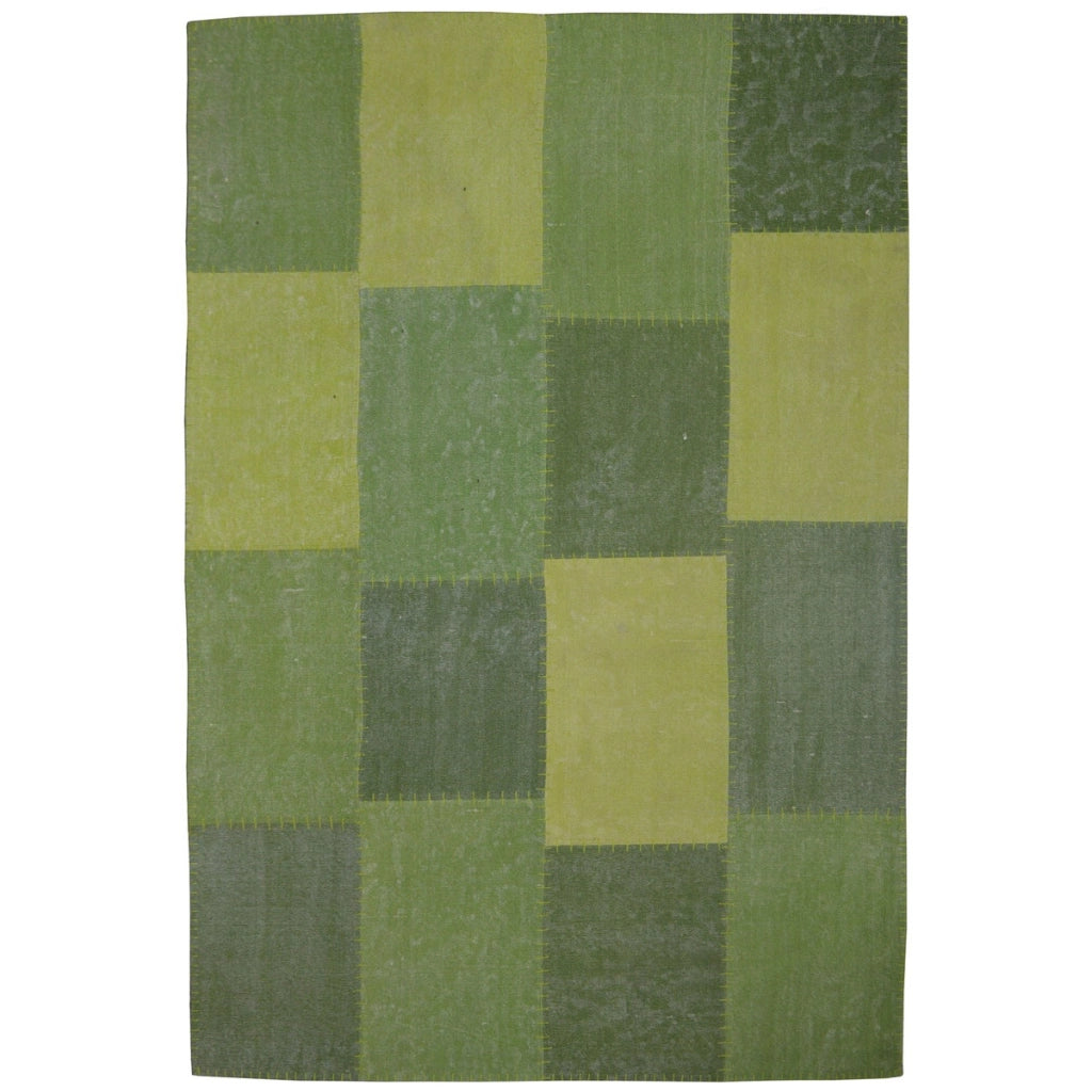 Tappeto Vintage Lyrical 110 in Cotone Patchwork Blu