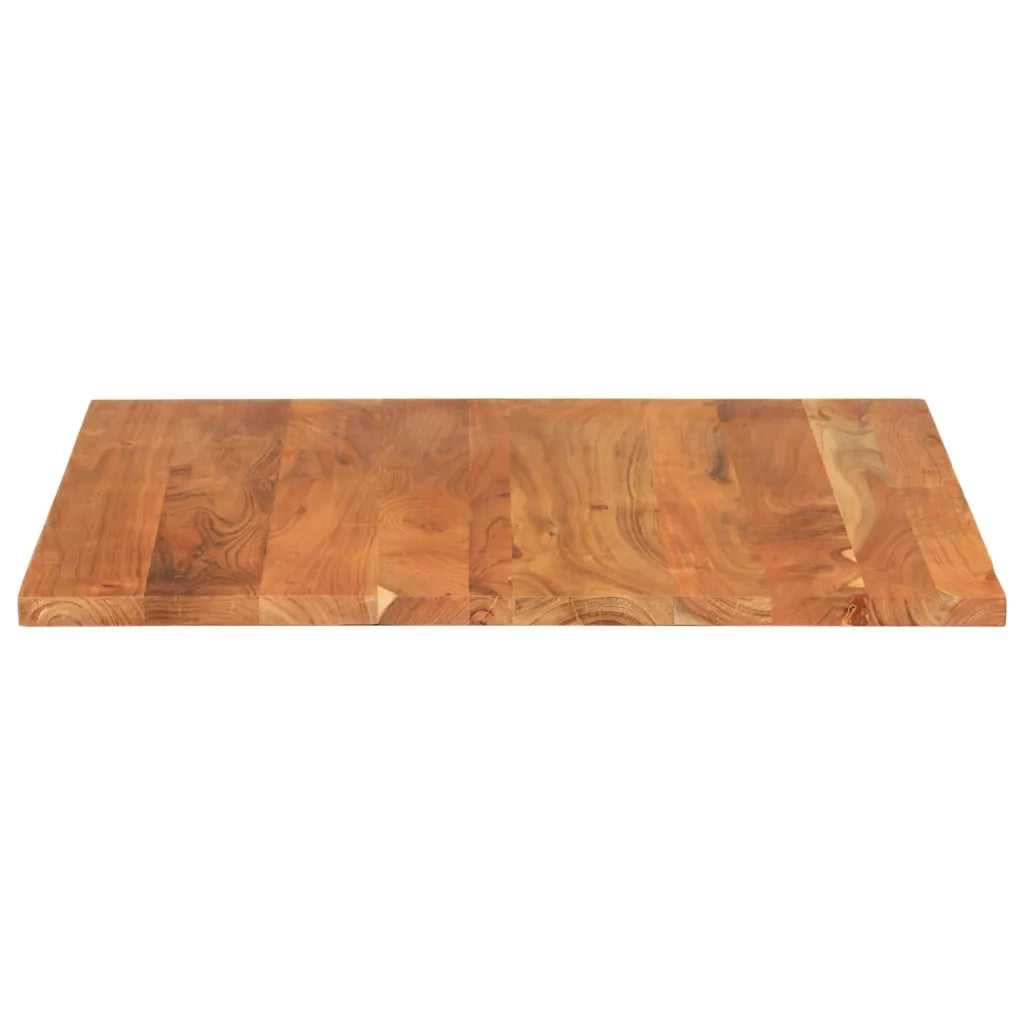 Piano Tavolo 70x70x3,8 cm Quadrato Legno Massello di Acacia