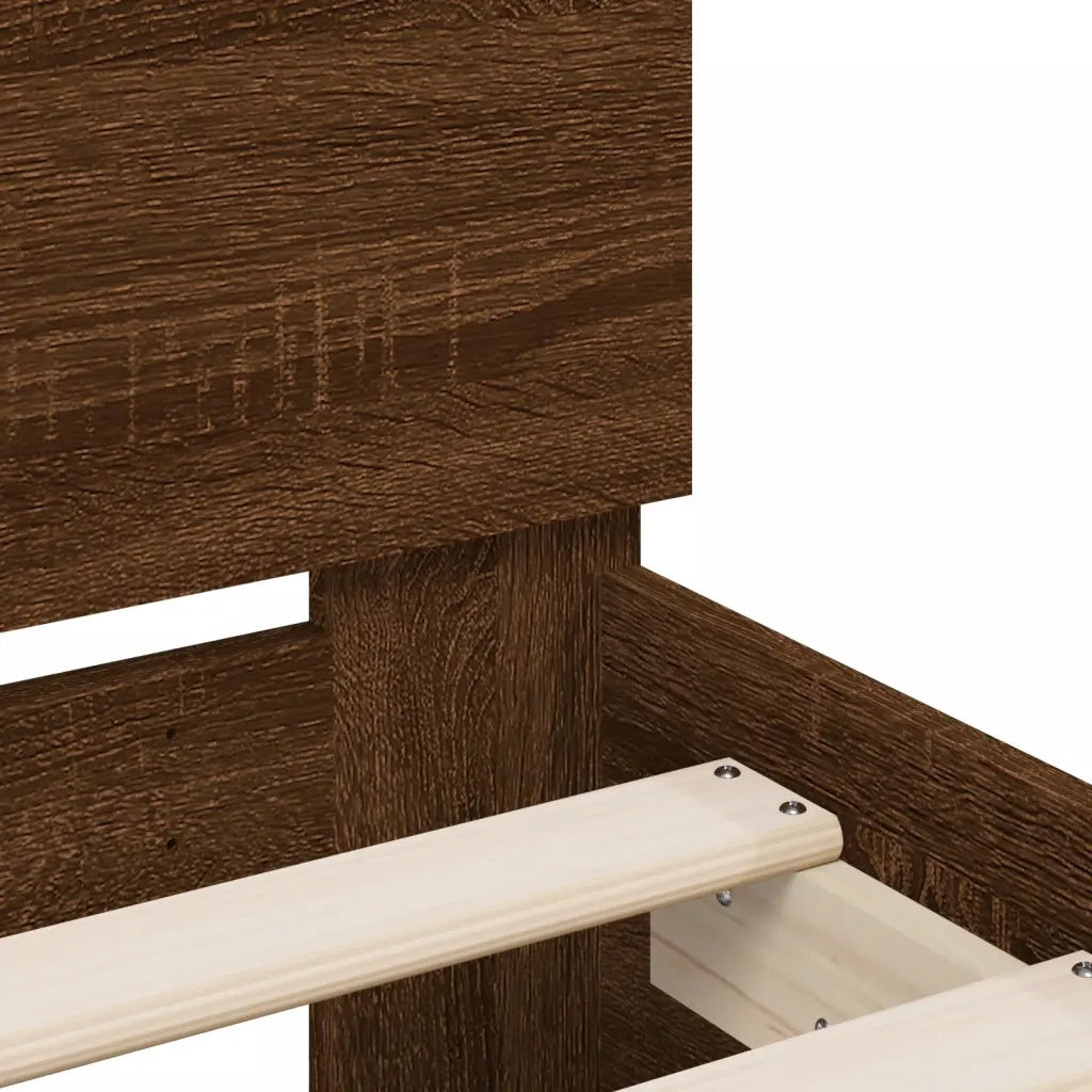 Giroletto Testiera Rovere Marrone 120x190 cm Legno Multistrato 3207454