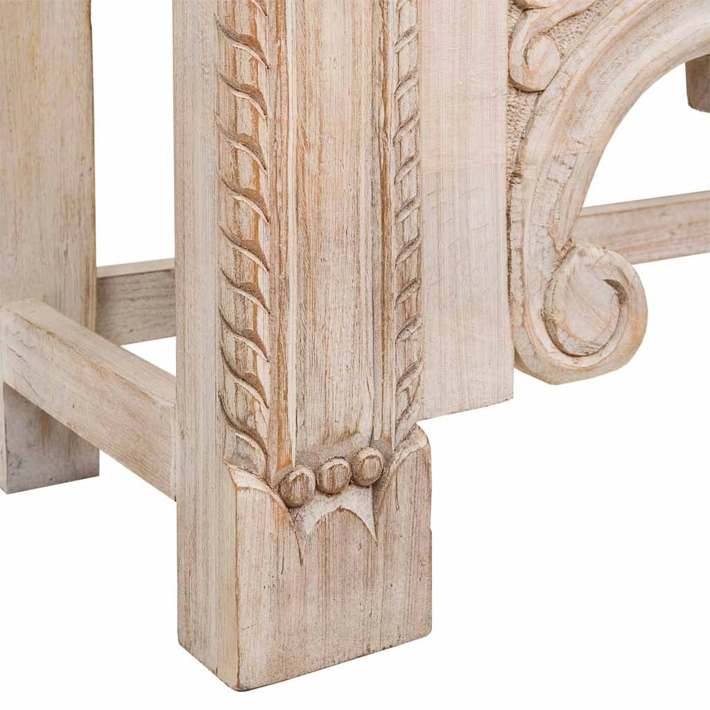 Mobile da ingresso in legno rifinito a mano 188x43x85