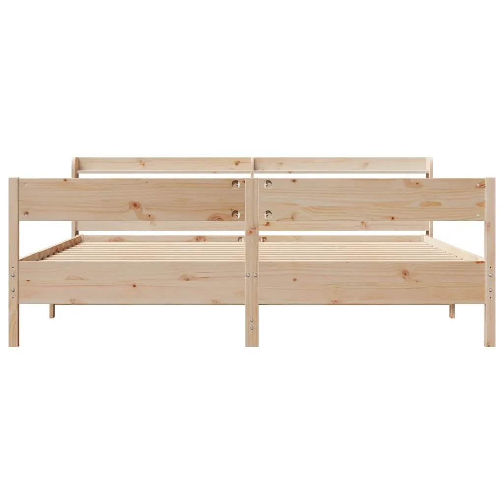 Letto senza Materasso 180x200 cm in Legno Massello di Pino 3306918