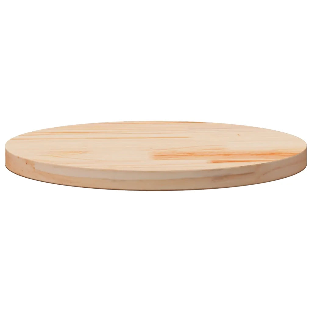 Piano Tavolo Rotondo Ã˜50x3 cm in Legno Massello di Pino